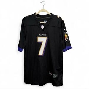 NFL Men’s Black Trace McSorley #7 Baltimore Ravens Game Jersey Size Small